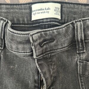 Abercrombie Kids Charcoal High Rise Jeans
